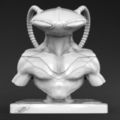 preview of Black Manta Bust 3D Miniature | Static