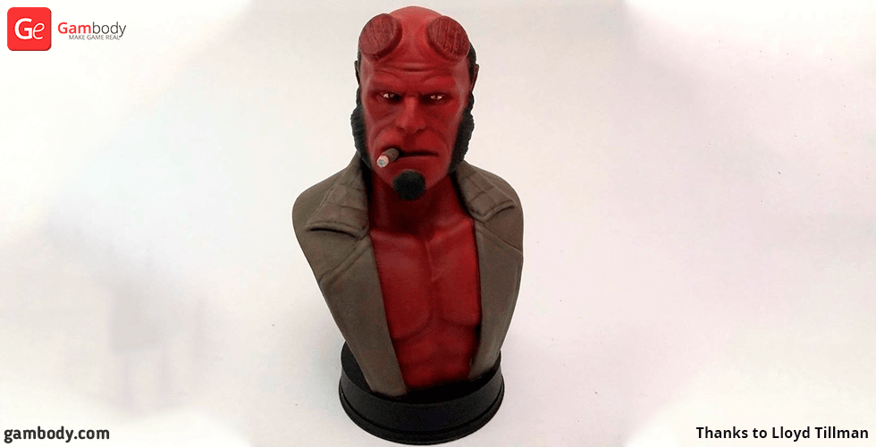 Buy Hellboy Bust 3D Printing Figurine | Assembly