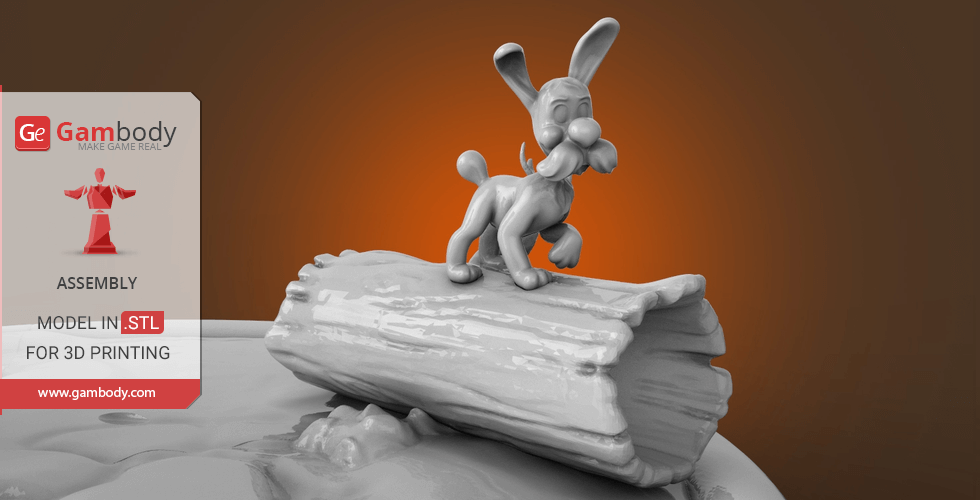 Buy Dogmatix 3D Printing Figurine for Diorama | Assembly