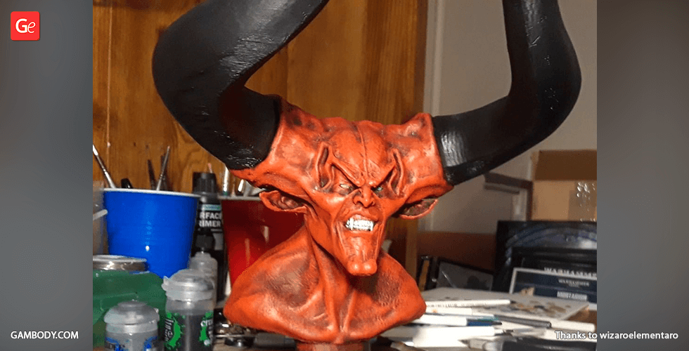 Buy Darkness Bust 3D Printing Figurine | Assembly