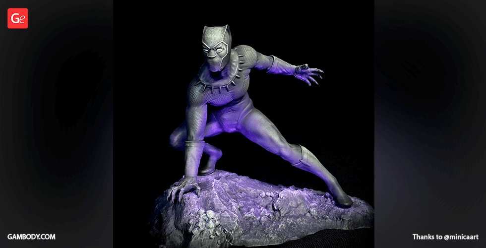 Buy Black Panther 3D Printing Figurine | Assembly