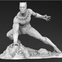 preview of Black Panther 3D Printing Figurine | Assembly