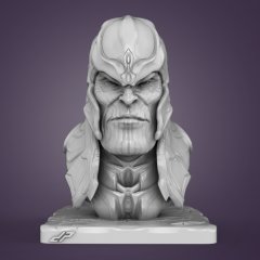 preview of Thanos Bust 3D Printing Miniature | Static