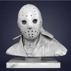 preview of Jason Bust 3D Printing Figurine | Assembly
