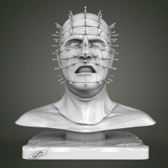 preview of Pinhead Bust 3D Printing Miniature | Static