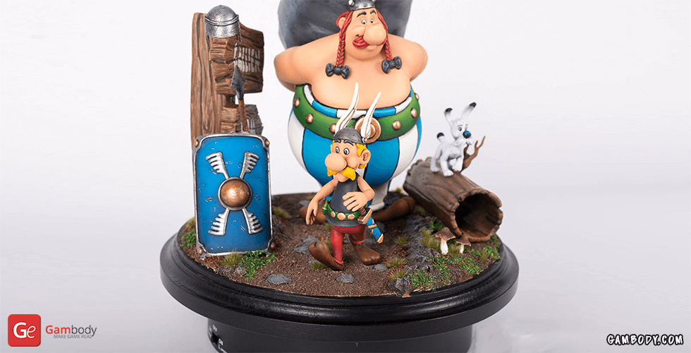 Buy Asterix 3D Printing Figurine for Diorama | Assembly