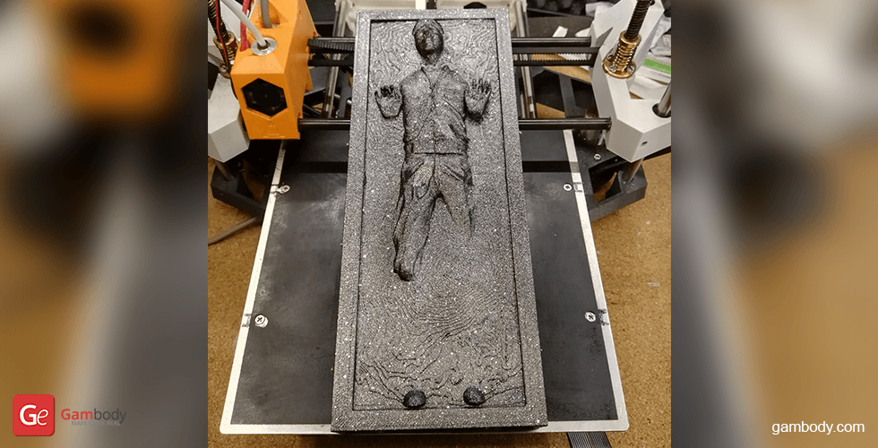 Buy Han Solo in Carbonite 3D Printing Miniature | Assembly