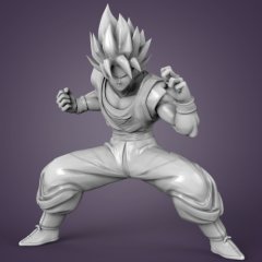 preview of Goku 3D Printing Figurine | Assembly