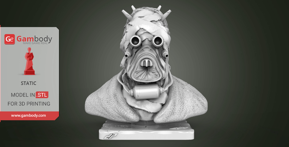 Buy Tusken Raider Bust 3D Printing Miniature | Static