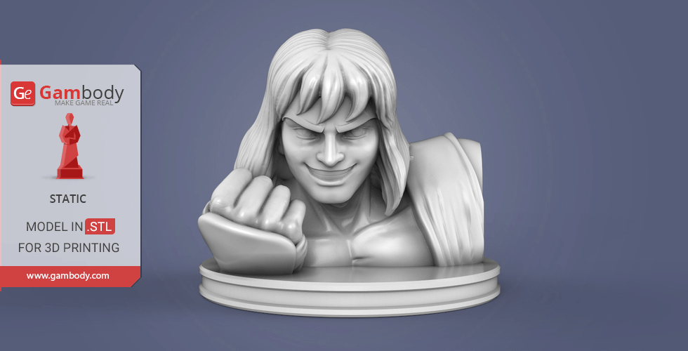 Buy Ken Masters Bust 3D Printing Miniature | Static