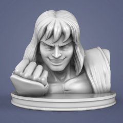 preview of Ken Masters Bust 3D Printing Miniature | Static