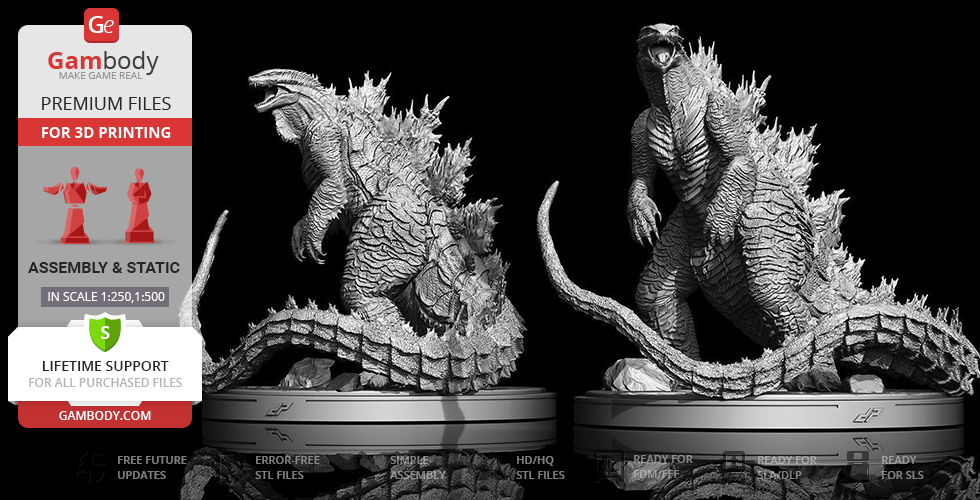 Godzilla Extreme - STL files for 3D Printing