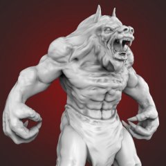preview of Werewolf 3D Printing Figurine| Assembly