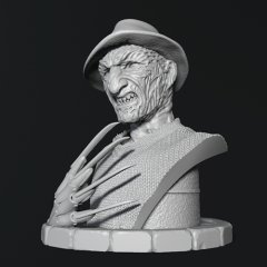 preview of Freddy Krueger Bust 3D Printing Miniature | Static