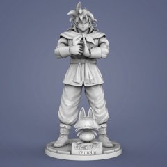 preview of Yamcha & Puar 3D Printing Figurines in Diorama | Assembly