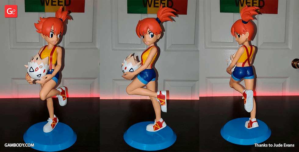 Misty - STL Pokemon HeartGold and SoulSilver Figure, 3D models download