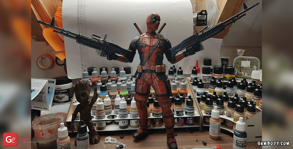 Buy Deadpool 3D Printing Figurine | Assembly