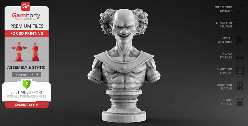 Buy Belmod Bust 3D Printing Figurine | Static