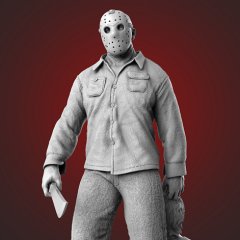 preview of Jason Voorhees 3D Printing Figurine in Diorama | Assembly