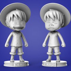 preview of Chibi Monkey D. Luffy 3D Printing Figurine | Assembly