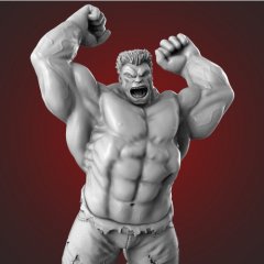 preview of Red Hulk 3D Printing Figurine | Assembly