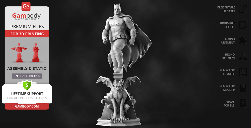 Buy Batman - Dawn of Justice 3D Printing Figurine | Assembly