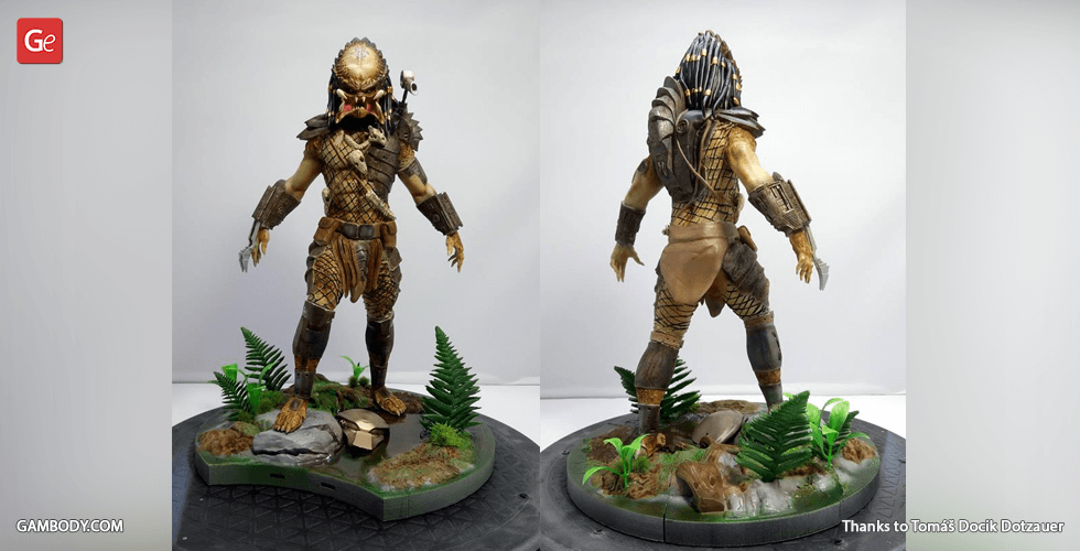 Buy Predator for Diorama 3D Printing Figurine | Assembly