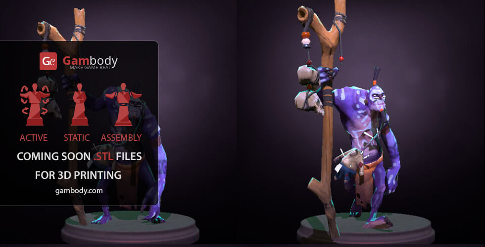 Buy Witch Doctor Dota 2 Hero Scale Model