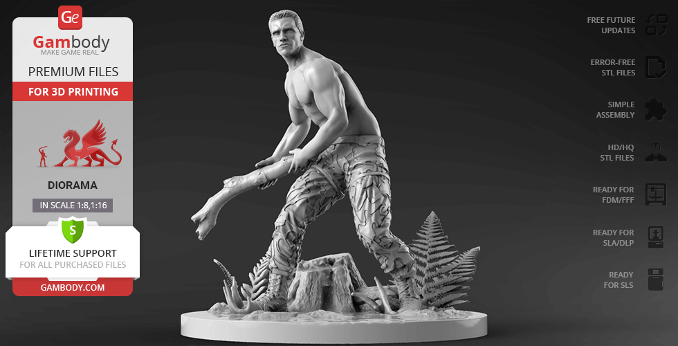 Buy Dutch for Diorama 3D Printing Figurine | Assembly