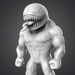 preview of Chibi Venom 3D Printing Miniature | Assembly