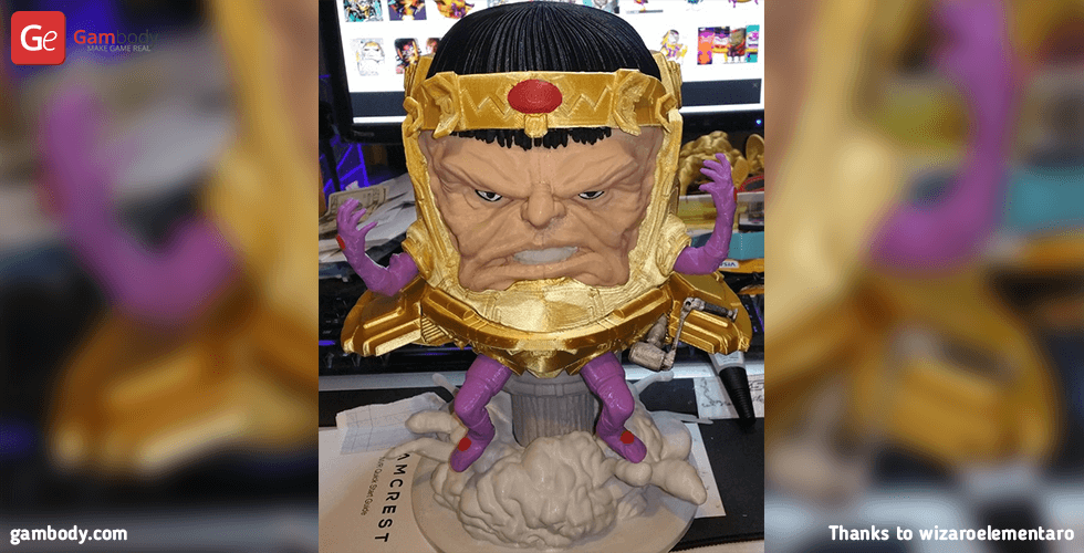 Buy Modok 3D Printing Figurine | Assembly