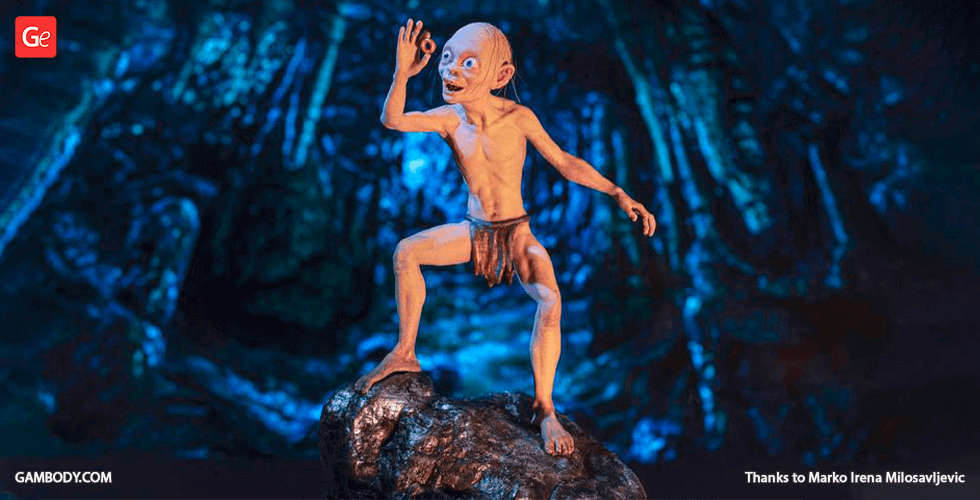 Buy Gollum & His Precious 3D Printing Figurine | Assembly