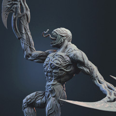preview of Riot Symbiote 3D Printing Figurine in Diorama | Assembly