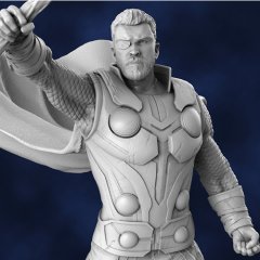 preview of Thor with Stormbreaker 3D Printing Figurine | Assembly