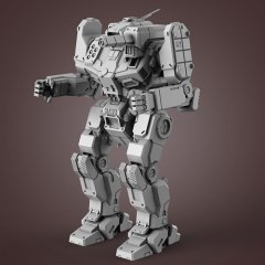 preview of MWO Shadow Hawk 3D Printing Model | Assembly + Action
