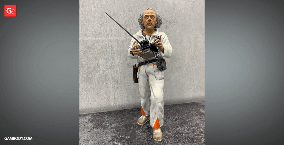 Buy Doc Brown 3D Printing Figurine | Assembly
