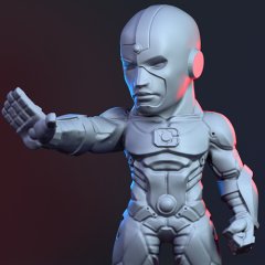 preview of Chibi Cyborg 3D Printing Miniature | Assembly