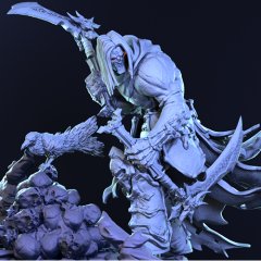 preview of Death 3D Printing Figurine in Diorama | Assembly