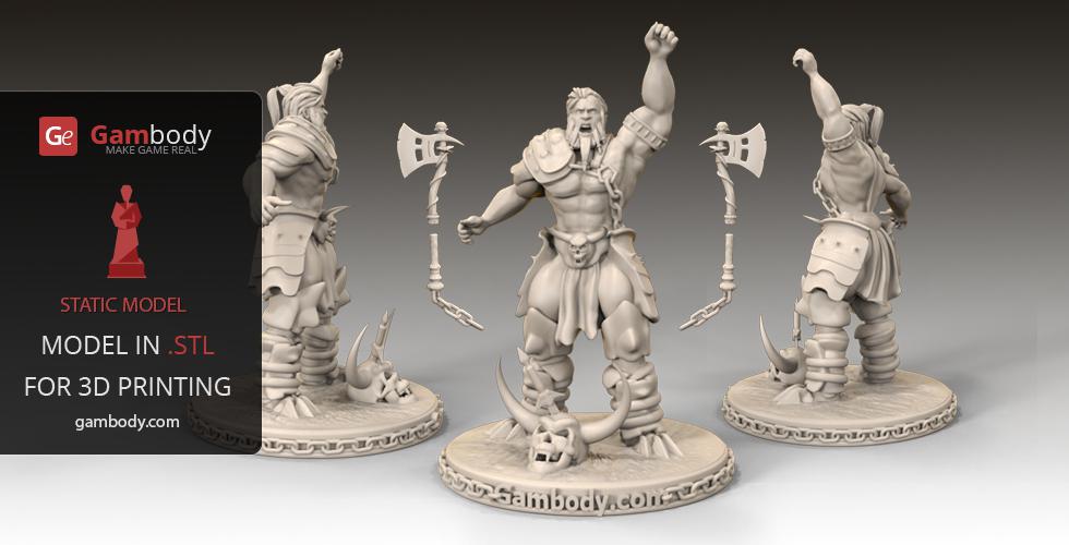 Buy Barbarian 3D Printing Figurine | Static 