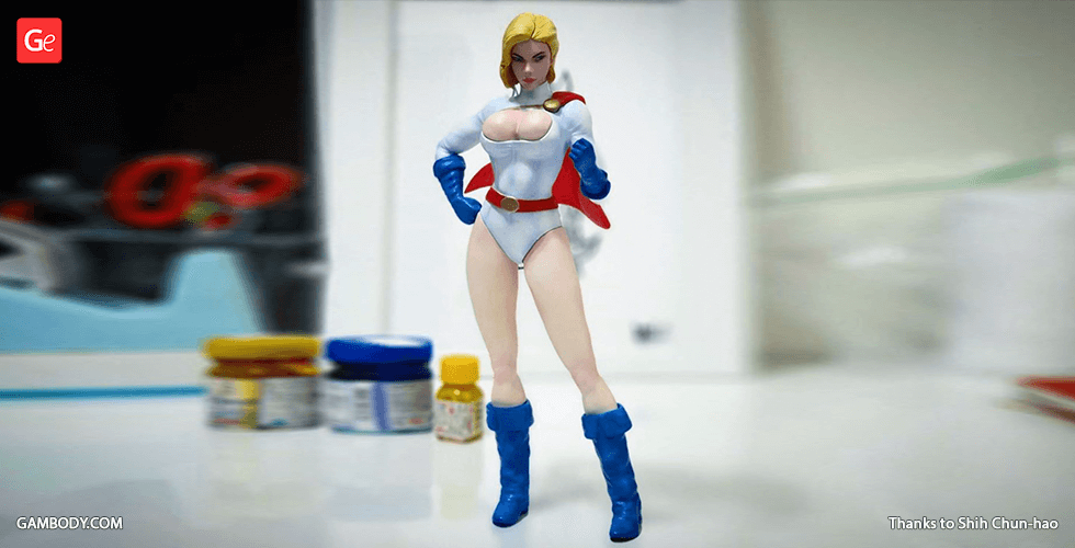 Buy Power Girl 3D Printing Figurine | Assembly