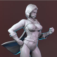 preview of Power Girl 3D Printing Figurine | Assembly