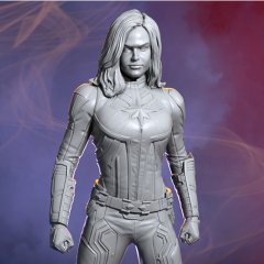 preview of Carol Danvers 3D Printing Figurine | Assembly