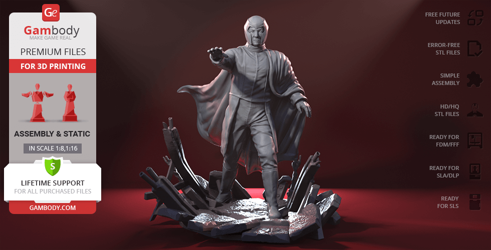 Buy Magneto 3D Printing Figurine | Assembly