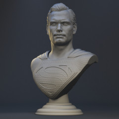 preview of Superman Bust 3D Printing Figurine | Assembly