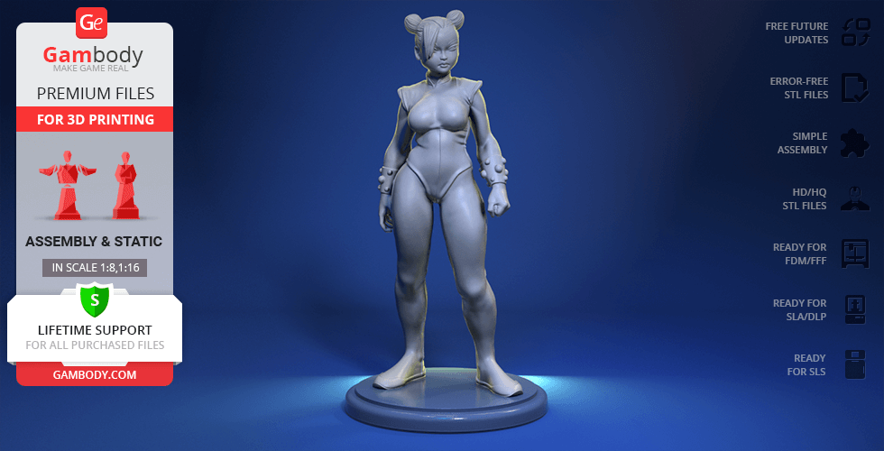 STL file CAMMY STREET FIGHTER FORTNITE・3D print design to