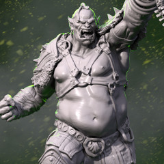 preview of Orc The Executioner 3D Printing Figurine | Assembly