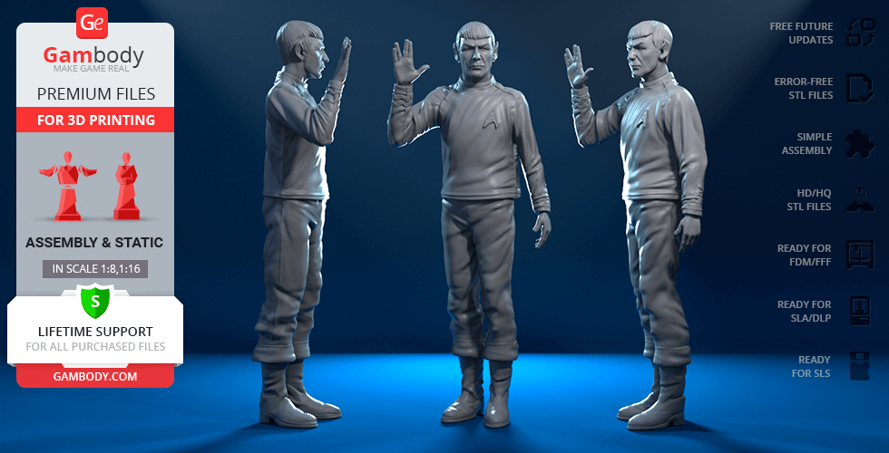 Buy Spock 3D Printing Figurine | Assembly