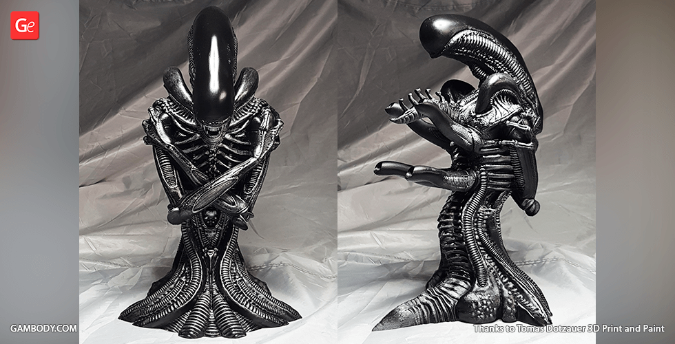 Buy Alien Xenomorph Bust 3D Printing Figurine | Assembly