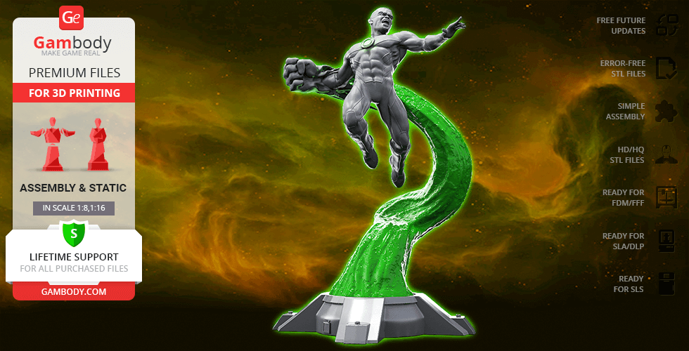 Buy John Green Lantern 3D Printing Figurine | Assembly