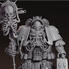 preview of Chaplain 40k 3D Printing Figurine | Assembly